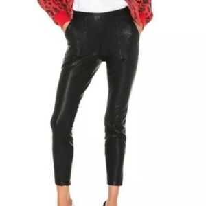 Blanknyc Women's Carbon Vegan Leather Pants in Black size 24